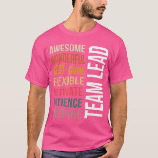 Camiseta de líder de equipo divertida Apreciación 