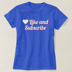 Camiseta de Like Y Suscríbete