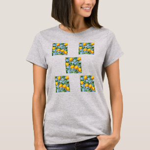Camiseta de limón y hojas
