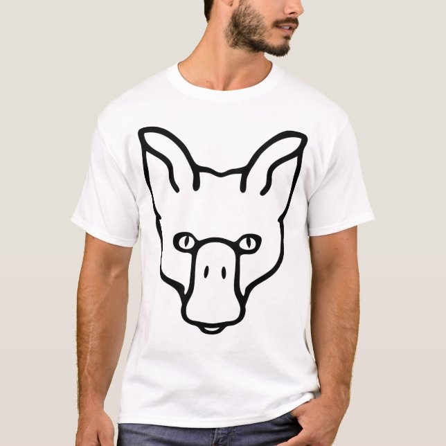 Camiseta de línea negra completa DuckFox (Anverso)