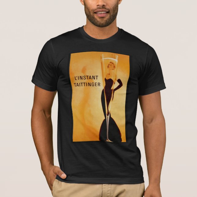 Camiseta de L'Instant Taittinger masculina (Anverso)