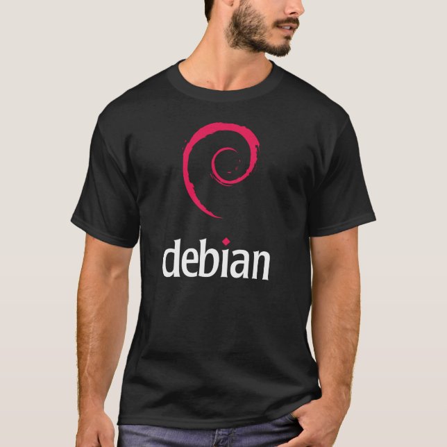 Camiseta de Linux Debian (Anverso)