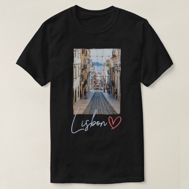 Camiseta de Lisboa, camiseta de la ciudad de Lisbo (Diseño del anverso)