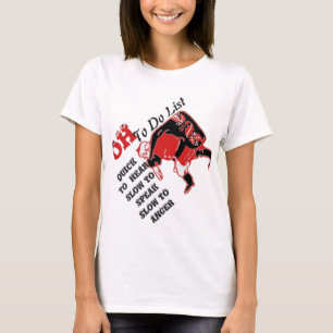 Camiseta de Lista de Tareas de Navidad de Santa Rá