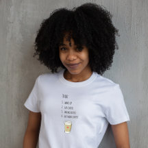 Camiseta de lista de tareas pendientes de café