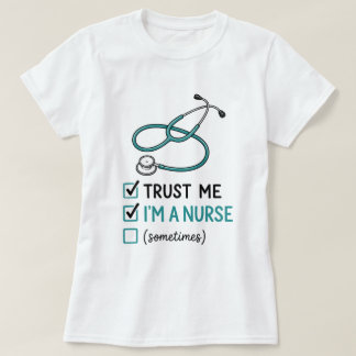 Camiseta de lista de verificación de enfermera div