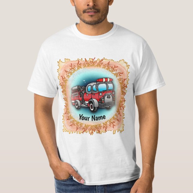 Camiseta de Little Water Firetruck (Anverso)