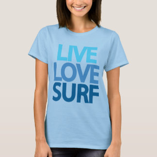 Camiseta de Live Love Surf Burnout
