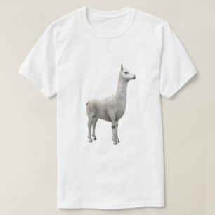 Camiseta de Llama/Alpaca Blanca