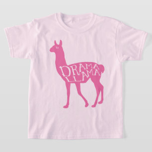 Camiseta de Llama de Drama Rosa