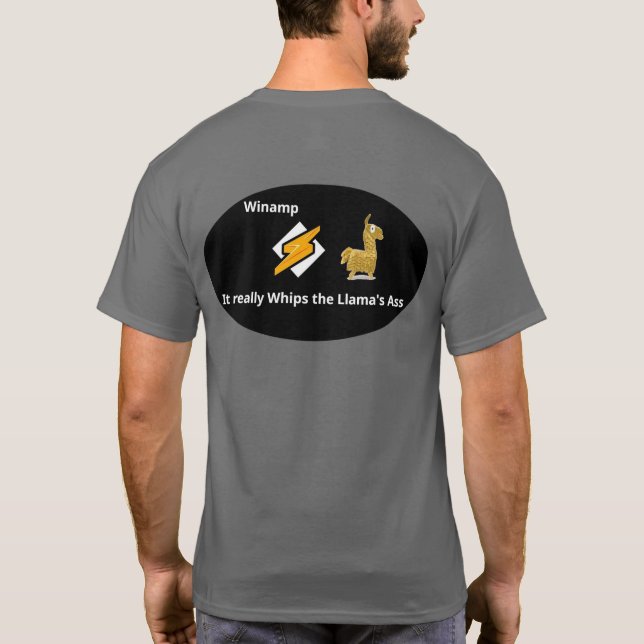 Camiseta de Llama MP3 (Reverso)