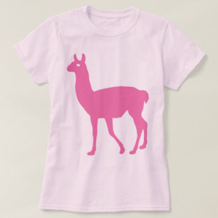 Camiseta de Llama Rosa