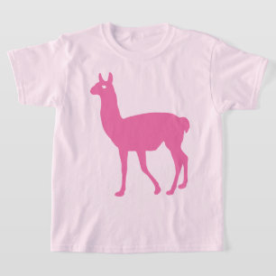 Camiseta de Llama Rosa
