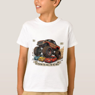 Camiseta de llanta de refacción de camión monstruo