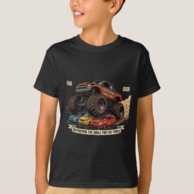 Camiseta de llanta de refacción de camión monstruo (Anverso)