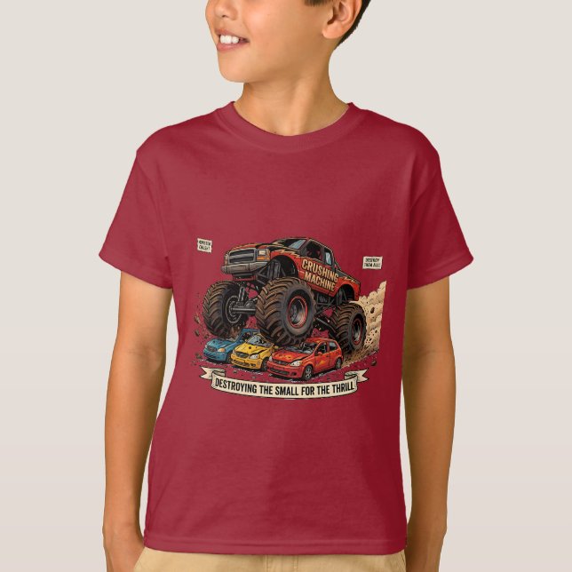 Camiseta de llanta de refacción de camión monstruo (Anverso)