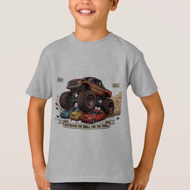 Camiseta de llanta de refacción de camión monstruo (Anverso)