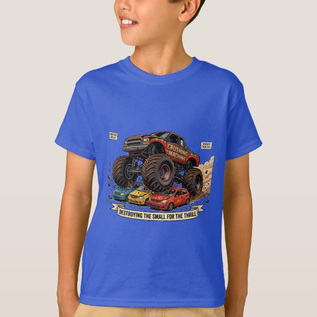 Camiseta de llanta de refacción de camión monstruo (Anverso)