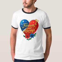 Camiseta de llave de corazón para siempre | FreeFi