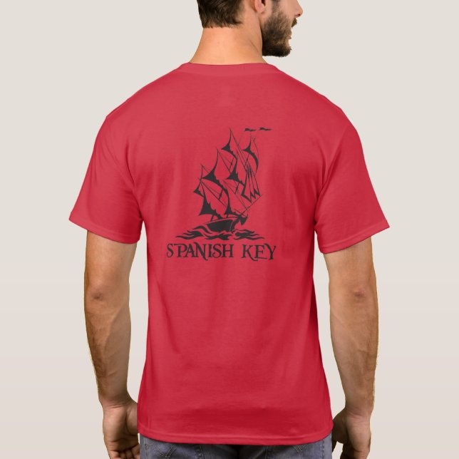 Camiseta de llave española - Logotipo negro (Reverso)