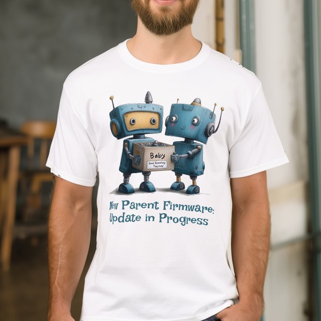 Camiseta de Llegada del Bebé de Padres Robot Diver (Subido por el creador)