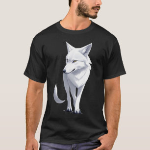 Camiseta de lobo blanco
