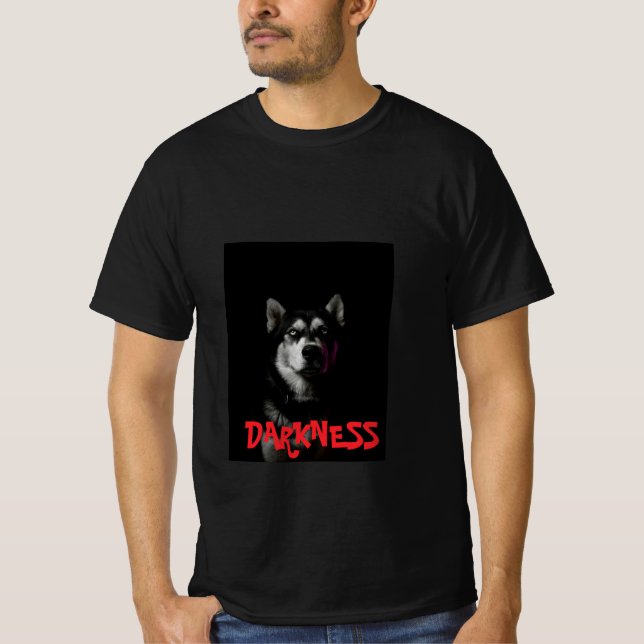 Camiseta de lobo masculino - ropa feroz y elegante (Anverso)