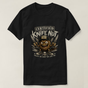 Camiseta de loco de cuchillos certificado