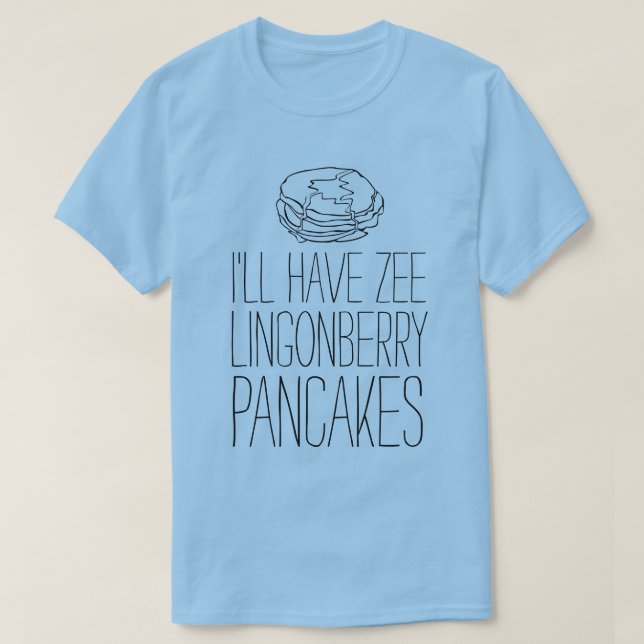 Camiseta de LOL: "CREPES DEL LINGONBERRY " (Diseño del anverso)