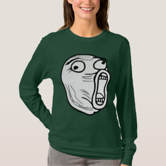 Camiseta De LOL de la risa cara ruidosa Meme de la rabia