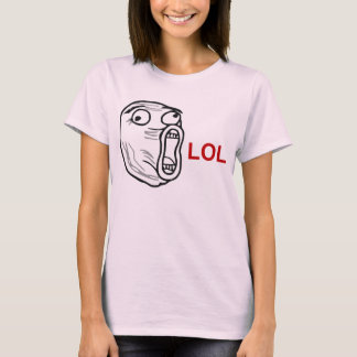 Camiseta De LOL de la risa cara ruidosa Meme de la rabia