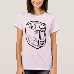 Camiseta De LOL de la risa cara ruidosa Meme de la rabia