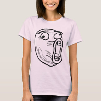 Camiseta De LOL de la risa cara ruidosa Meme de la rabia