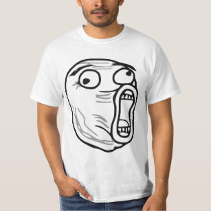 Camiseta De LOL de la risa cara ruidosa Meme de la rabia