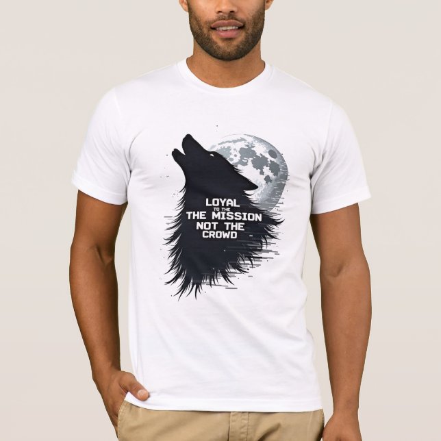 Camiseta De Lone Wolf Glitch Moon - Misión Sobre M (Anverso)