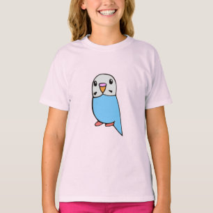Camiseta de loro azul cielo