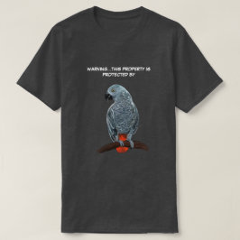 Camiseta de loro gris africano