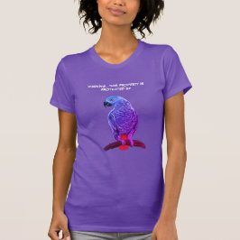 Camiseta de loro gris africano