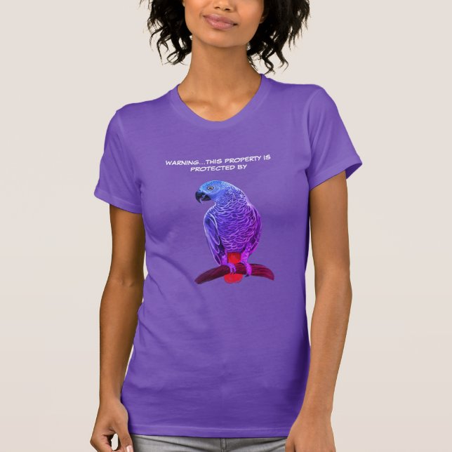 Camiseta de loro gris africano (Anverso)