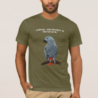Camiseta de loro gris africano