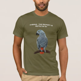 Camiseta de loro gris africano