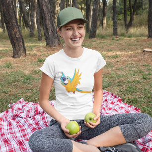 Camiseta de loro volador