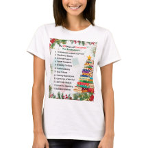 Camiseta de los 12 Días de Navidad | Regalo Litera