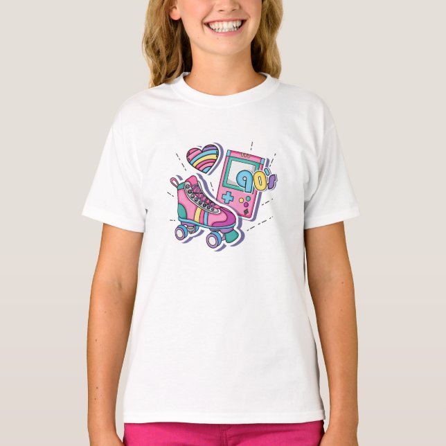 Camiseta de los 90 para Chicas (Anverso)