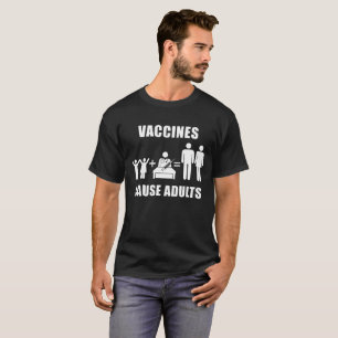 Camiseta de los adultos de la causa de las vacunas