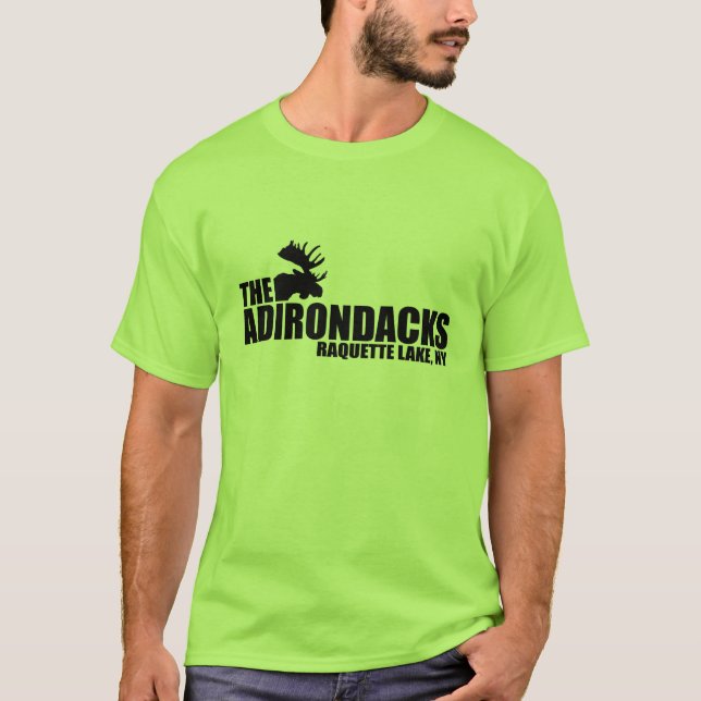Camiseta de los alces del lago Raquette (Anverso)