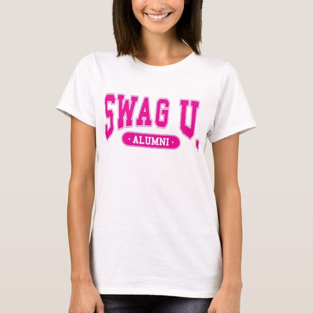 Camiseta de los alumnos de la universidad del SWAG (Anverso)