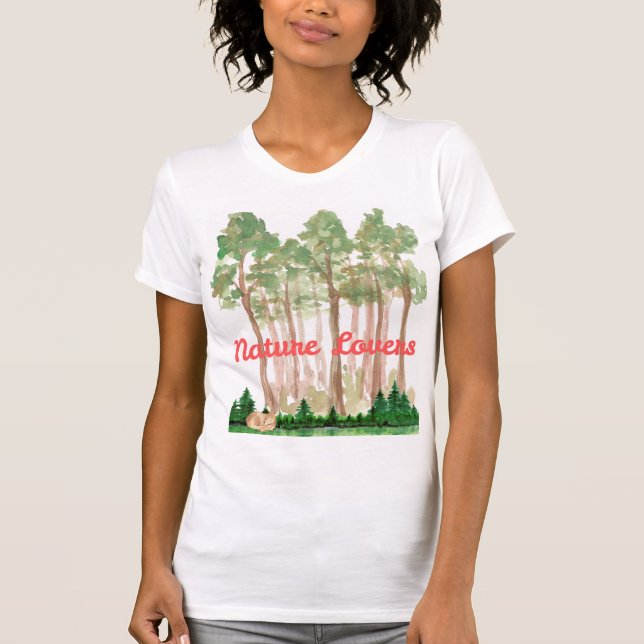 Camiseta de los amantes de la naturaleza (Anverso)