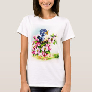 camiseta de los amantes de las aves lindas