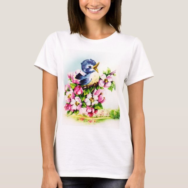 camiseta de los amantes de las aves lindas (Anverso)